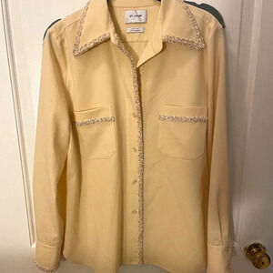 NWOT ST. John Fresca Di Lana Blouse Sz 4
